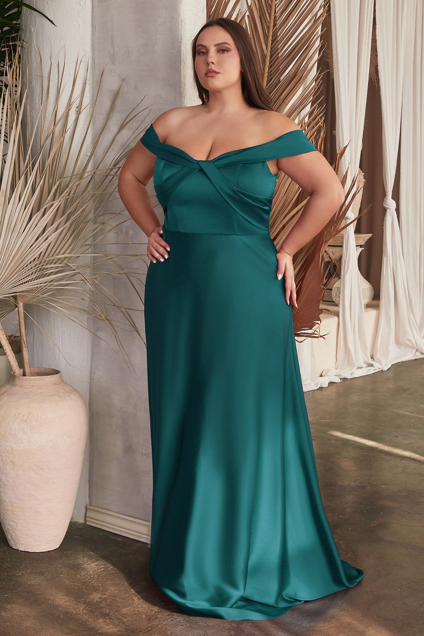CDoff-shoulder-elegant-satin-dress-cd325c