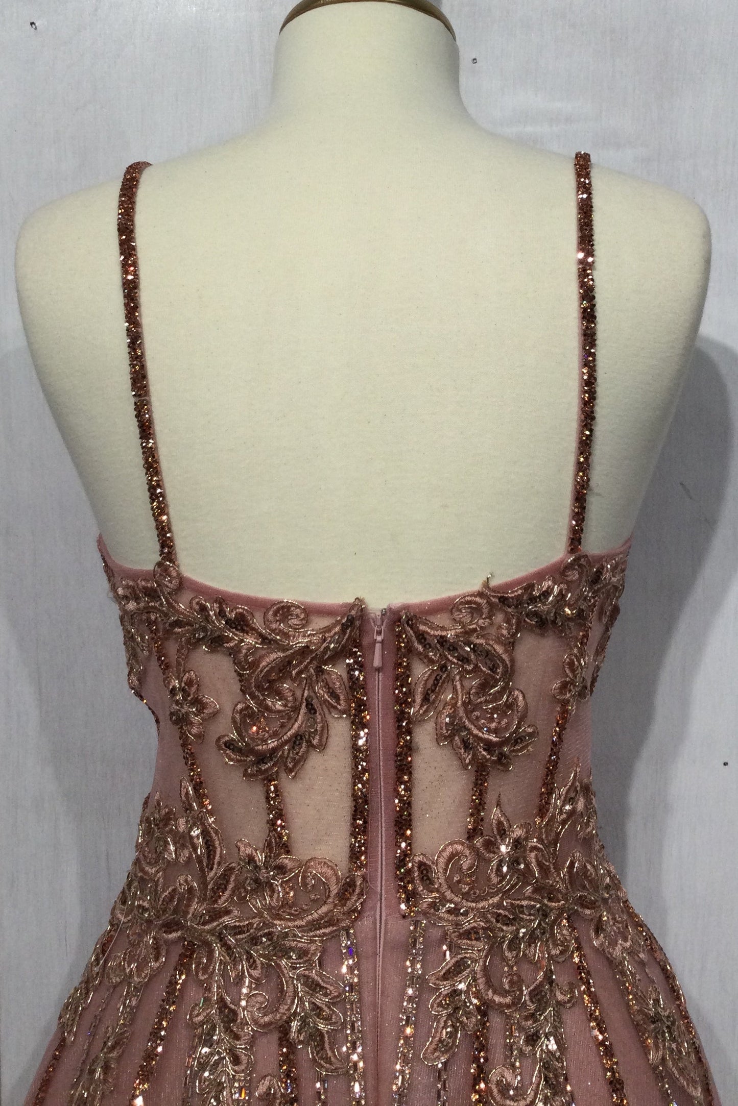 Long A-Line Beaded Gown CD994