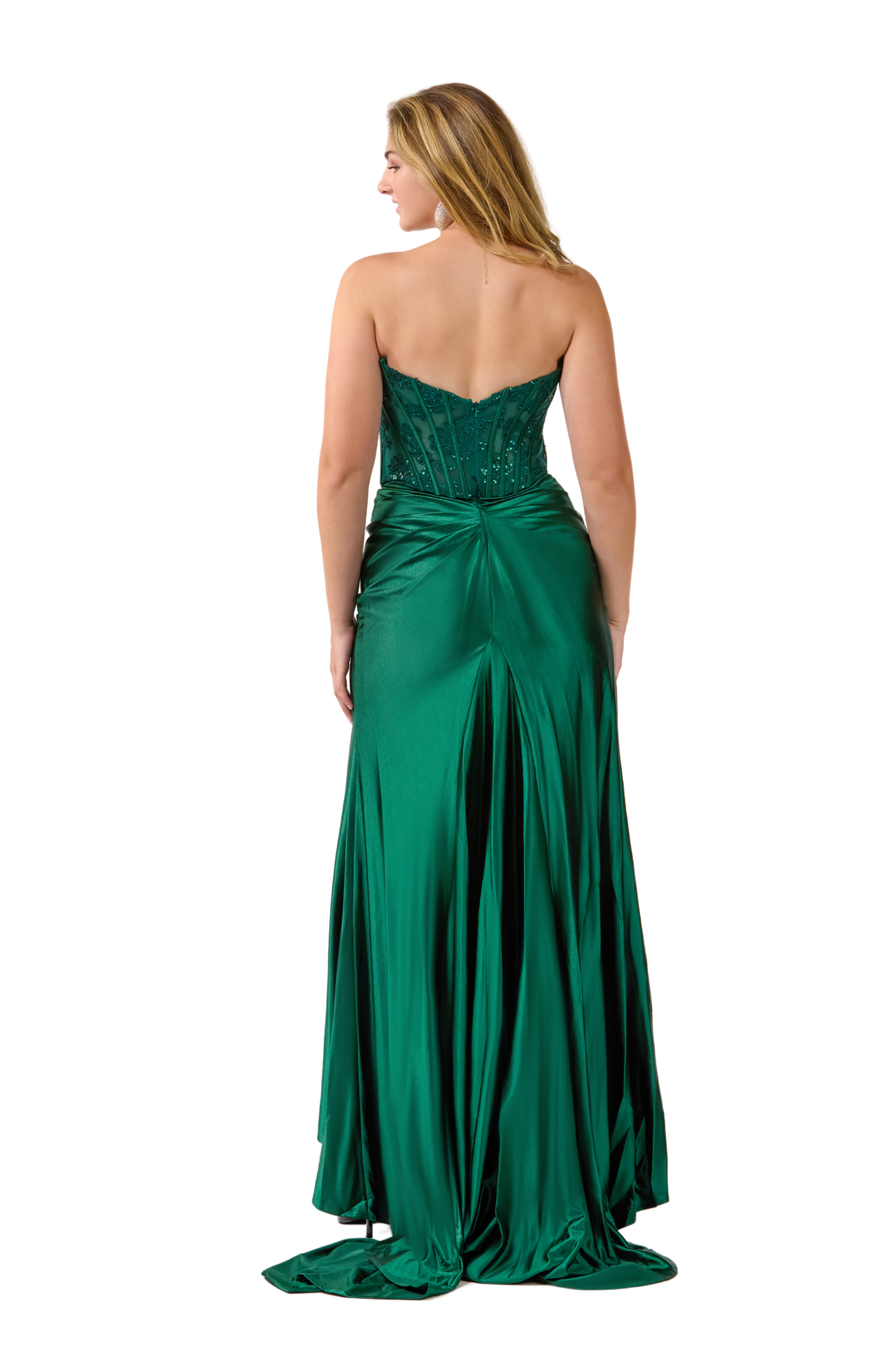 Strapless Corset Satin Mermaid Dress - SV22151