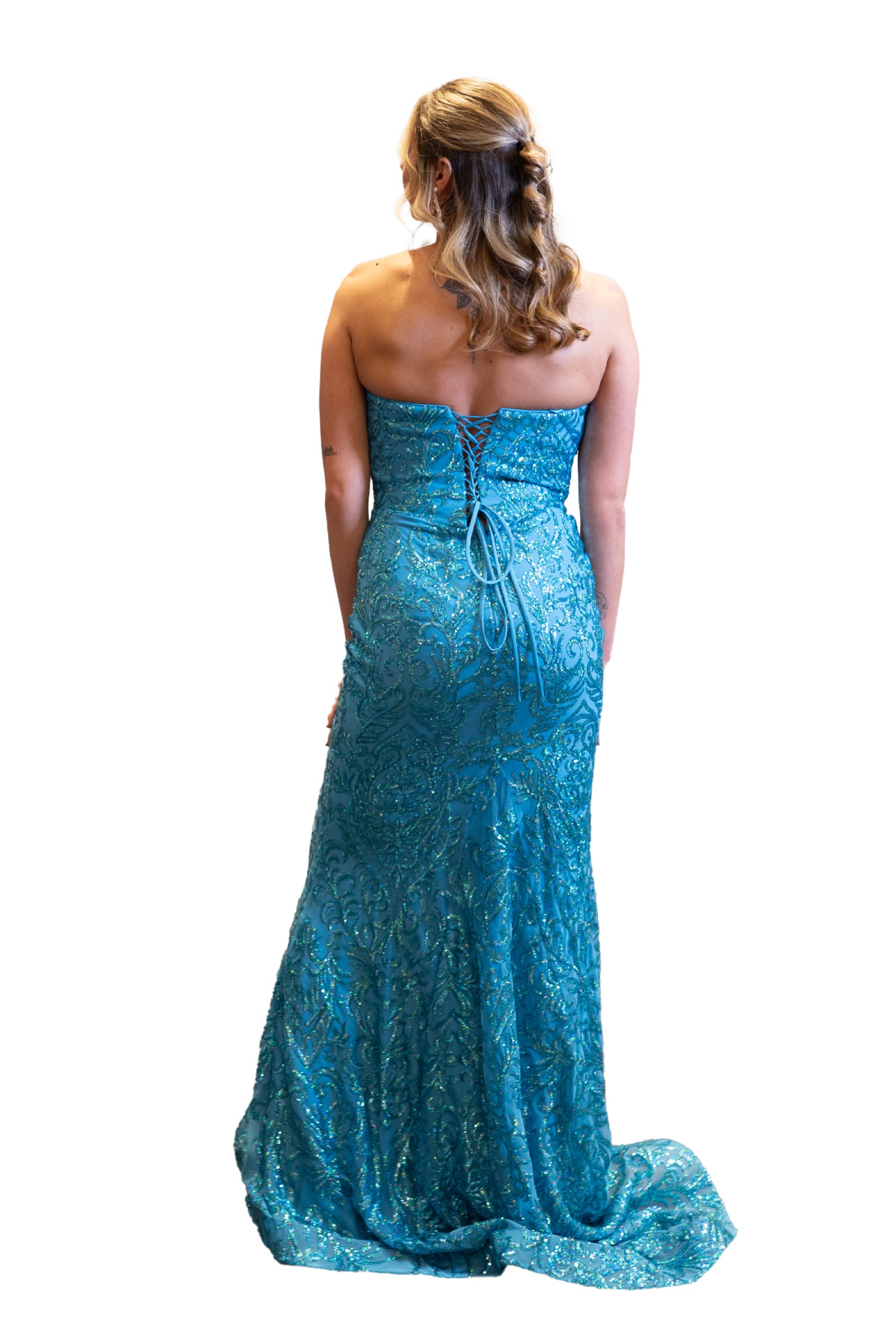 Sweetheart Neckline Sequin Dress SV23047