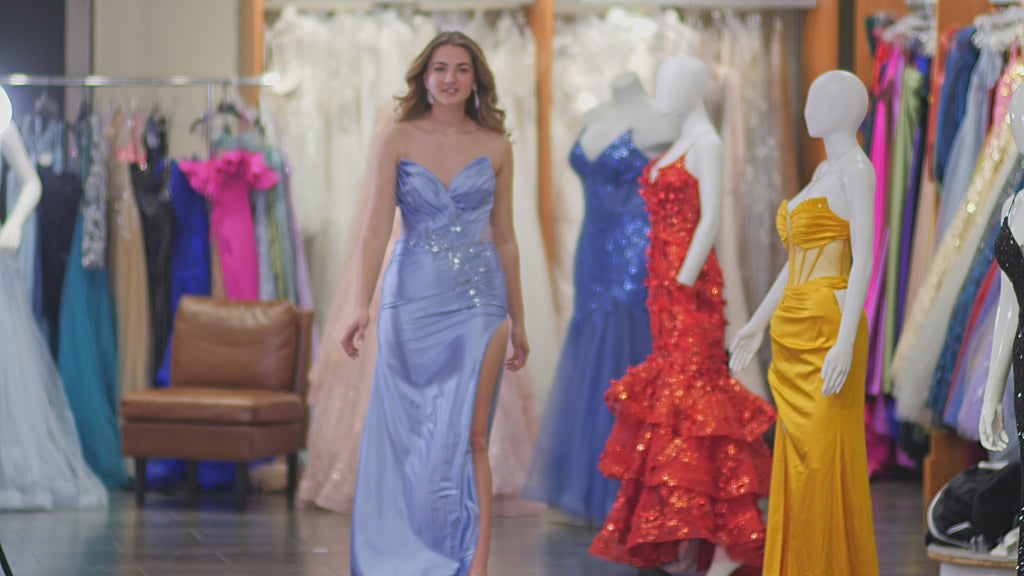 Stylish Spaghetti Strap Satin Dress SV61026