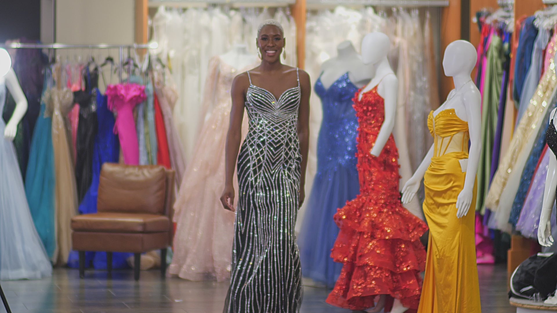 Embellished Pattern Long Dress SIV24220