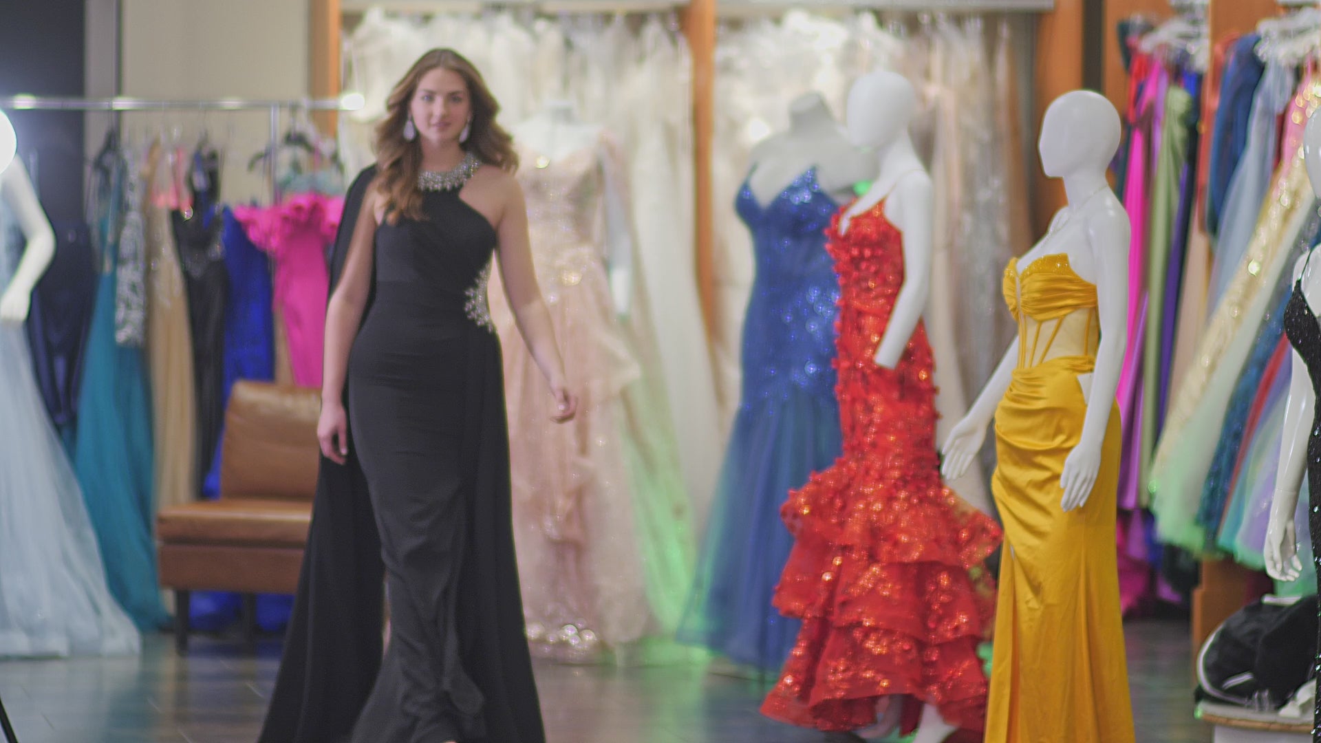 One Side Cape Stylish Long Dress