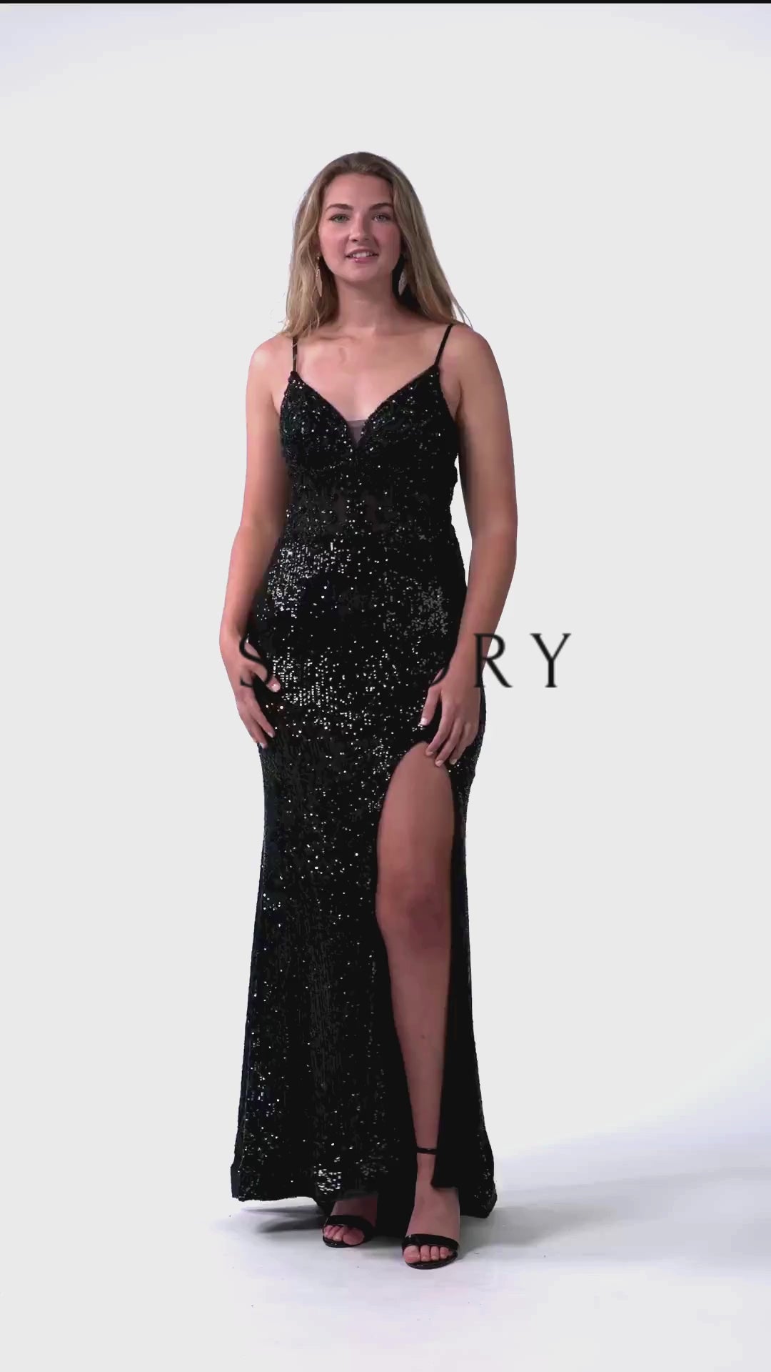 Beaded  Corset Sequin  Mermaid Evening Dress -SV22164-1