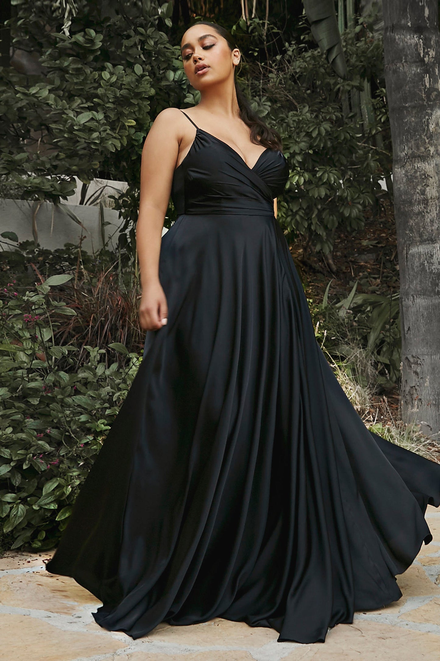 Sweetheart Neckline Soft Satin A-Line Dress 7485