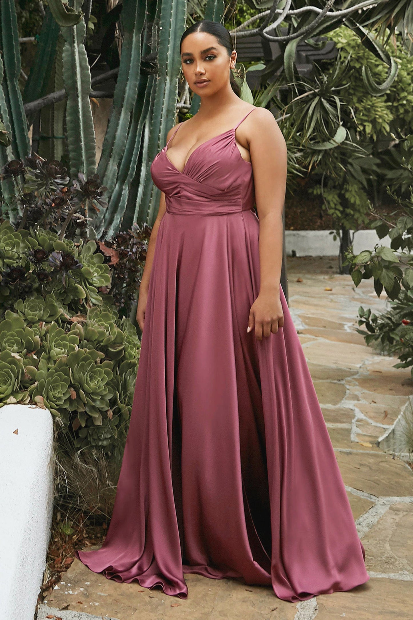 Sweetheart Neckline Soft Satin A-Line Dress 7485