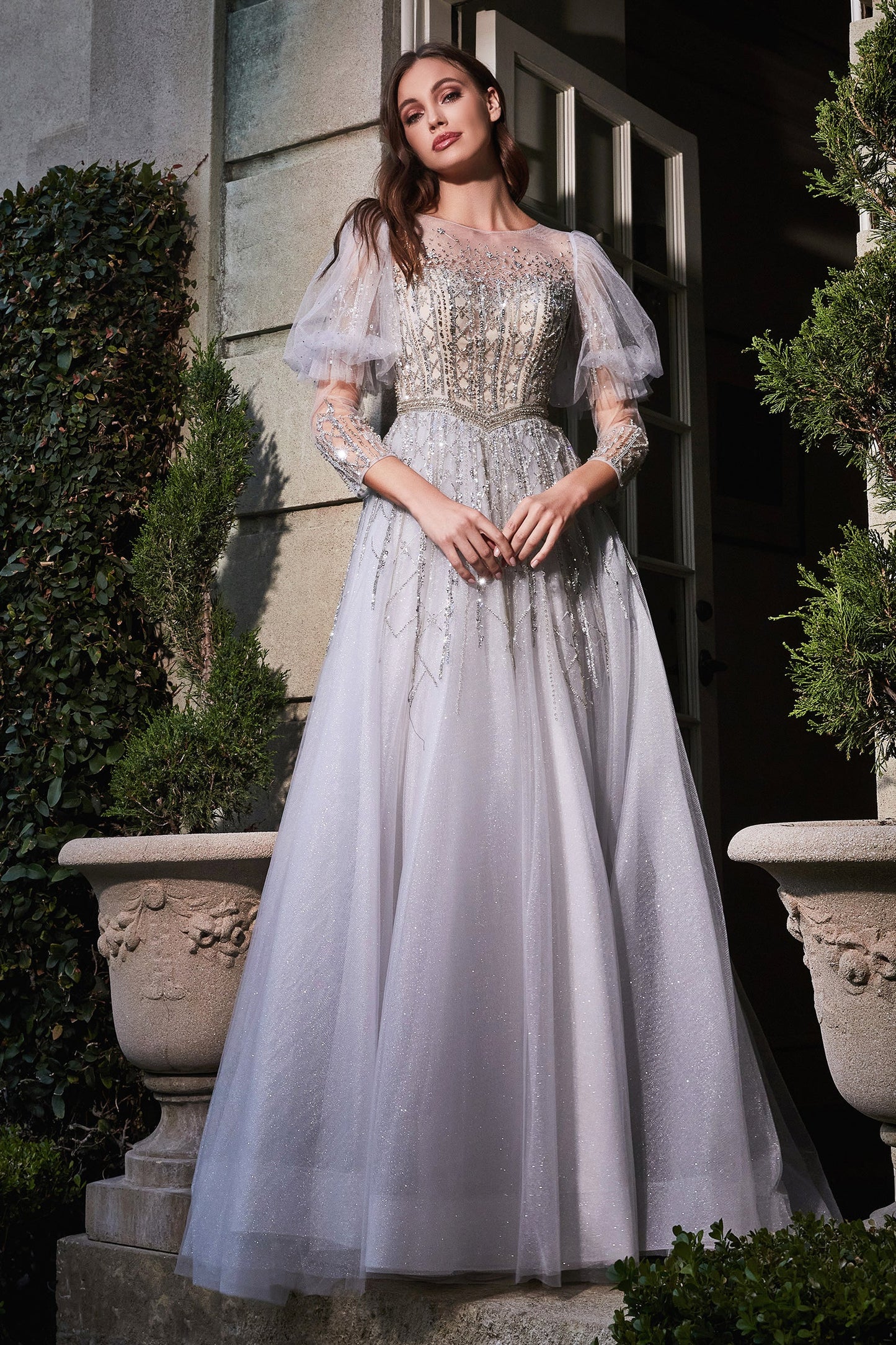 CDpuff-sleeve-beaded-floor-length-ball-gown-b707