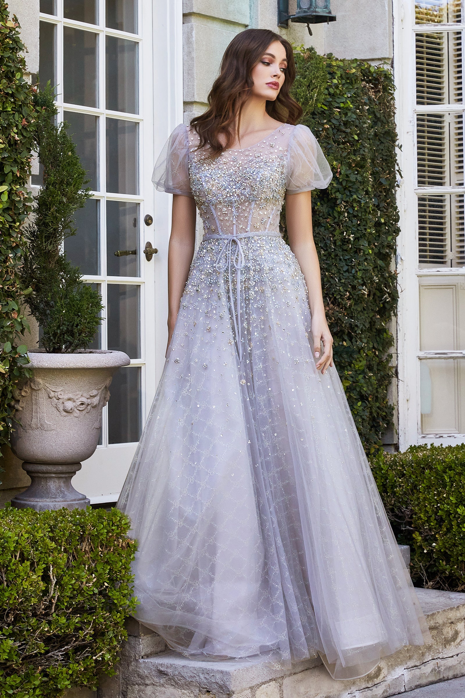 CDpoofy-sheer-short-sleeve-beaded-a-line-ball-gown-b708