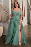 Stylish Bodice Lace Layered Tulle Gown C150