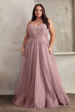 Stylish Bodice Lace Layered Tulle Gown C150