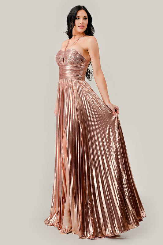 CDmetallic-lame-long-pleated-halter-dress-c153