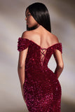 CDsequin-fitted-off-shoulder-shimmering-gown-ca109