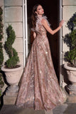 CDfeather-one-shoulder-glitter-ball-gown-cb083