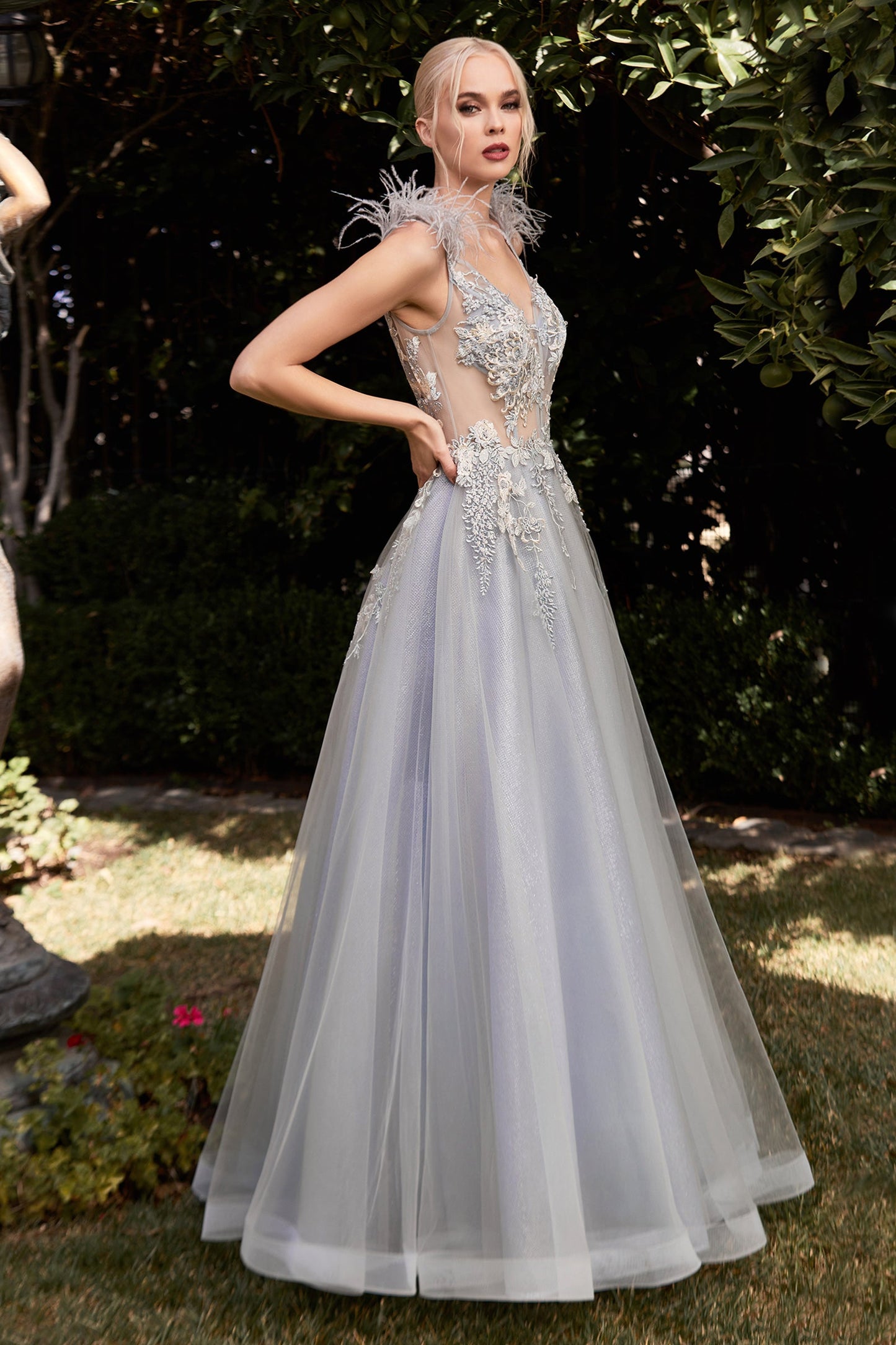 CDapplique-deep-v-neck-tulle-gown-cb091