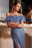 CDfeathered-off-shoulder-fitted-gown-cb092