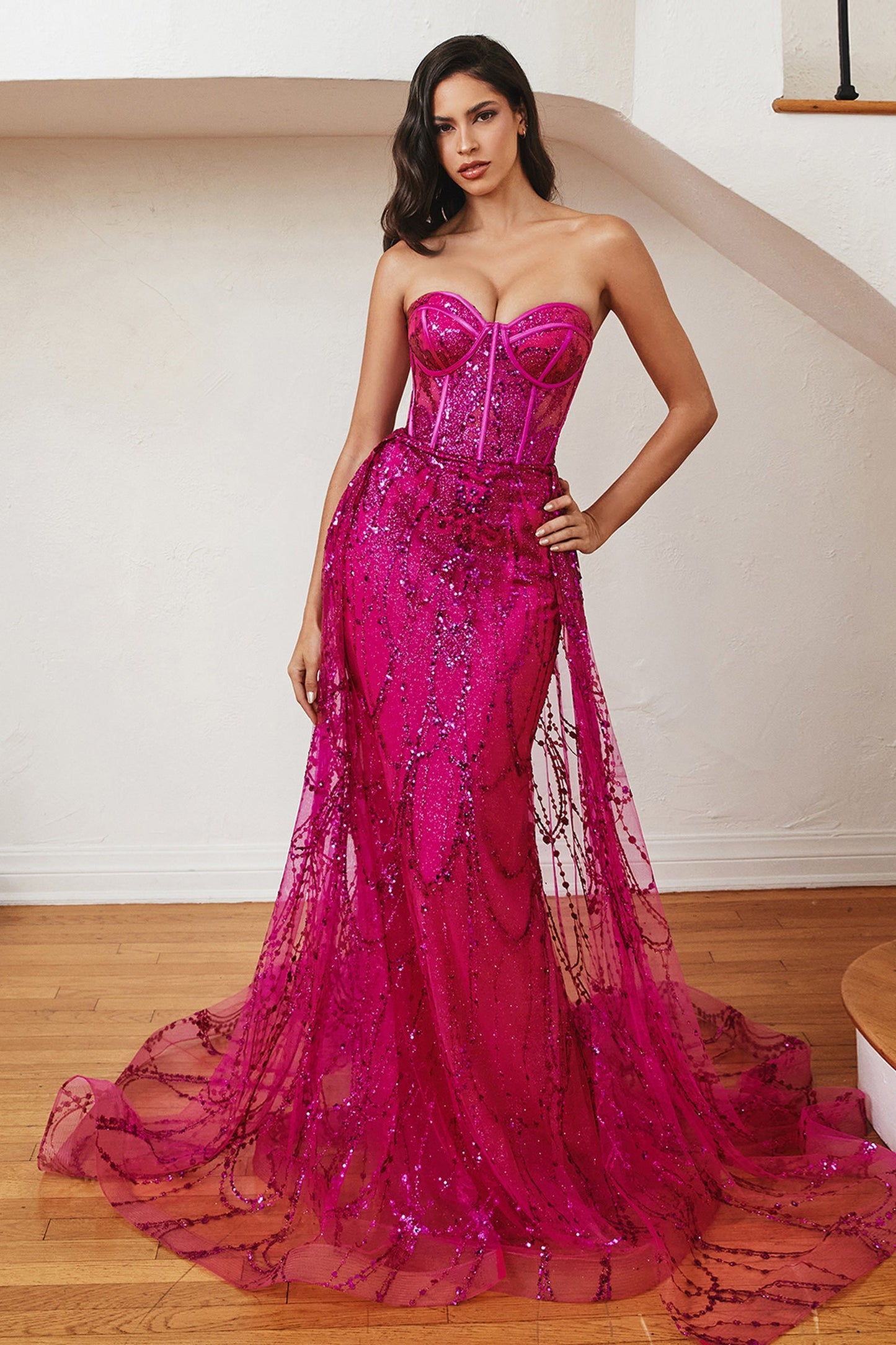 CDoverskirt-glitter-fitted-shimmering-gown-cb095