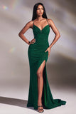 CDsparkly-lace-up-fitted-slit-gown-cc2162