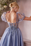 CDfloral-lace-appliques-short-corset-dress-cd0187