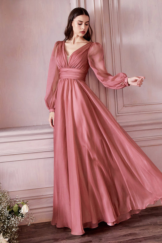 CDbishop-long-sleeve-chiffon-dress-cd0192