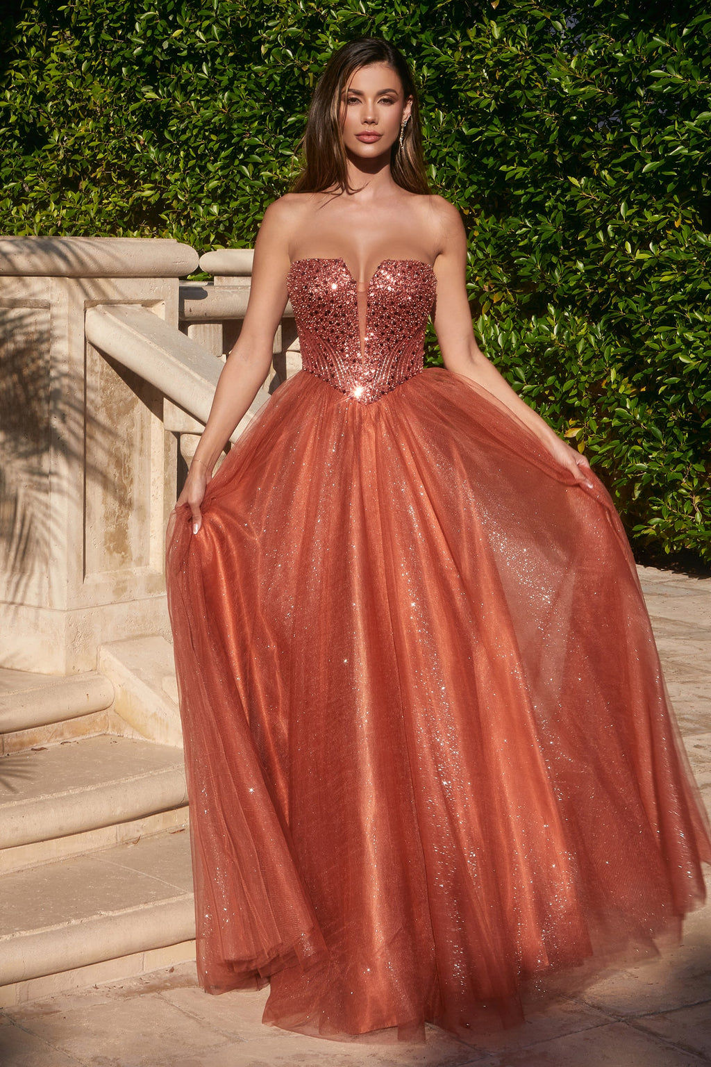 CDdeep-v-neck-sparkly-bodice-a-line-tulle-dress-cd0217