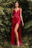 CDlong-gathered-satin-corset-gown-cd231