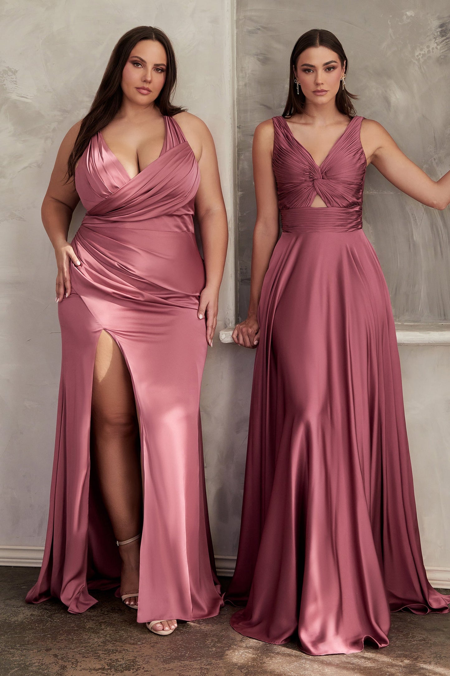 Stylish Satin Keyhole A-Line Dress 7497