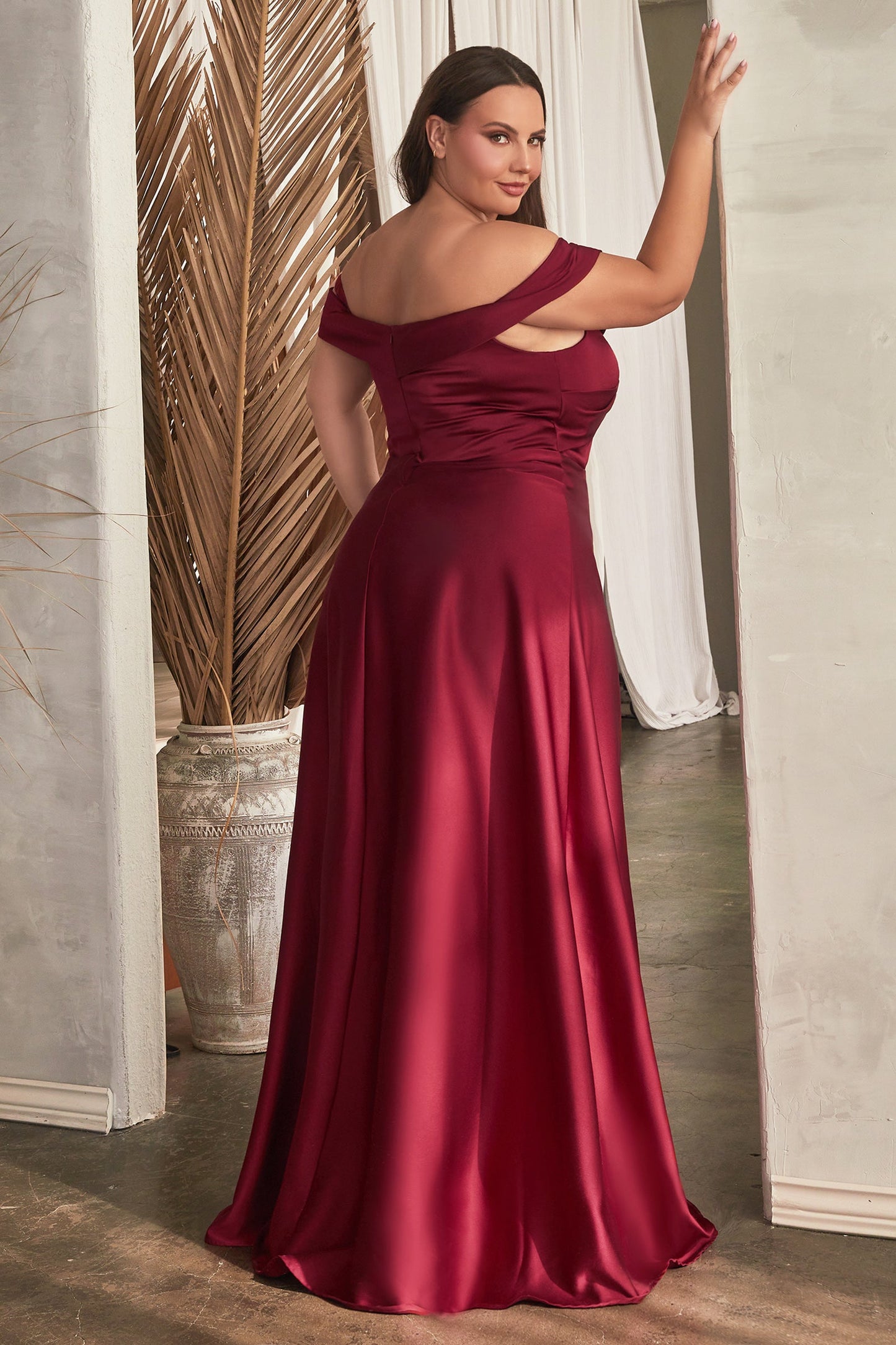 CDoff-shoulder-elegant-satin-dress-cd325c