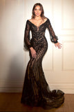 CDfeathered-strapless-stylish-ball-gown-cd864