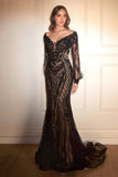Feathered Strapless Stylish Ball Gown CD864