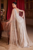 CDlong-cape-sleeve-beaded-fitted-gown-cd865