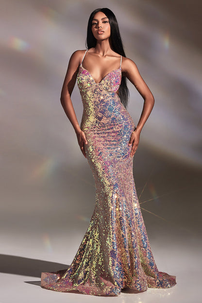 CDlong-fitted-iridescent-sequin-dress-cd880