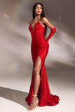 CDglitter-fitted-slit-gown-with-gloves-cd889
