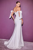 Cowl Neckline Fitted Long Dress CD944W