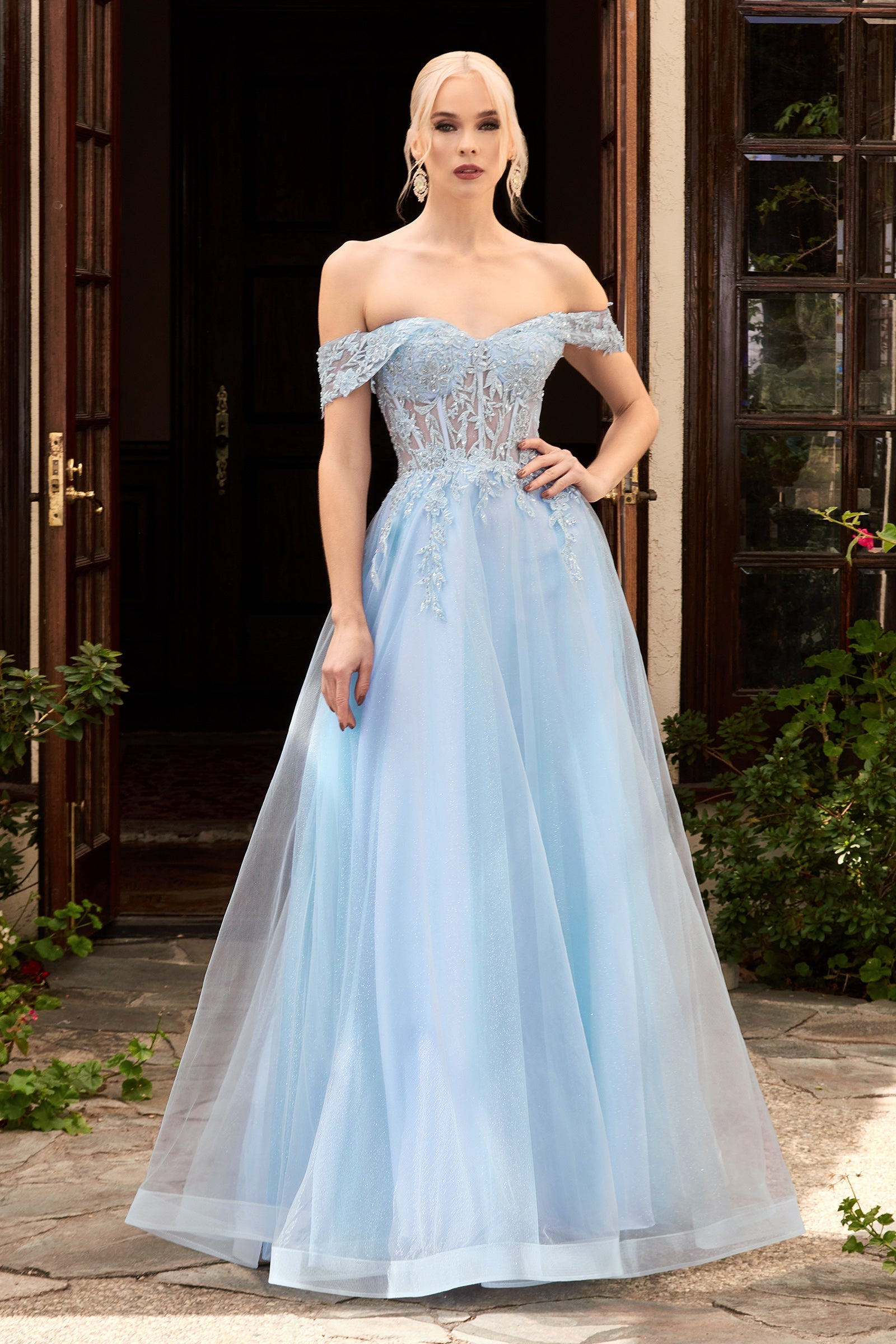 CDlace-off-shoulder-a-line-gown-cd961