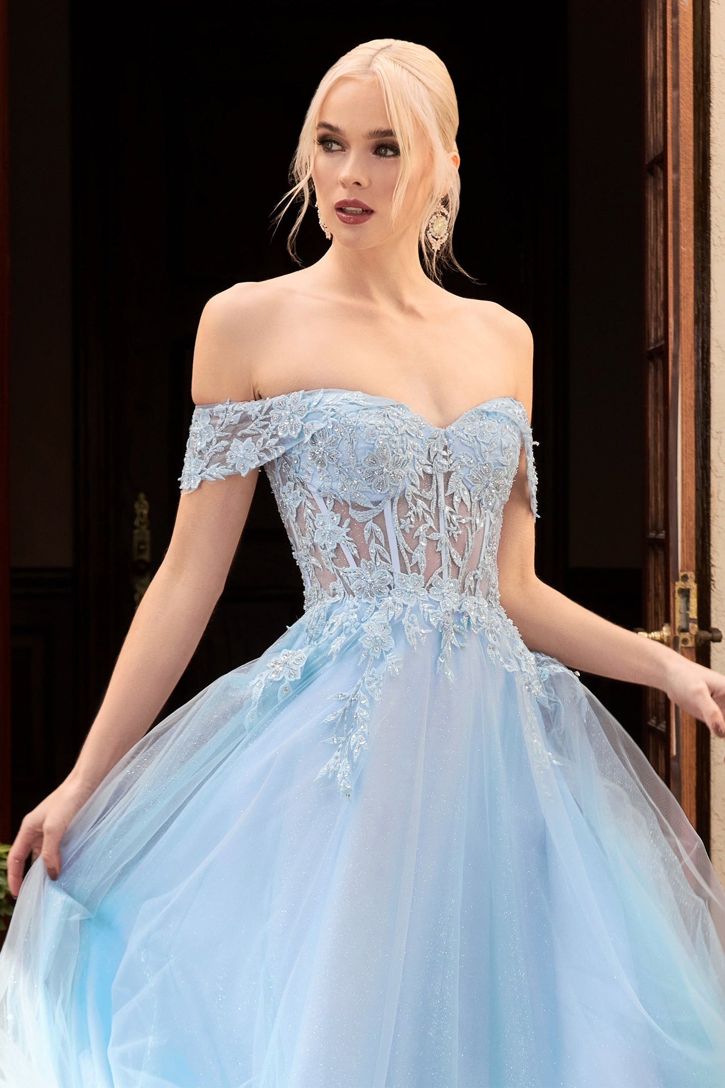 CDlace-off-shoulder-a-line-gown-cd961