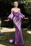 CDsatin-fitted-puff-sleeve-gown-cd983