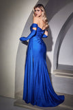 CDfitted-off-shoulder-draped-gown-cd943
