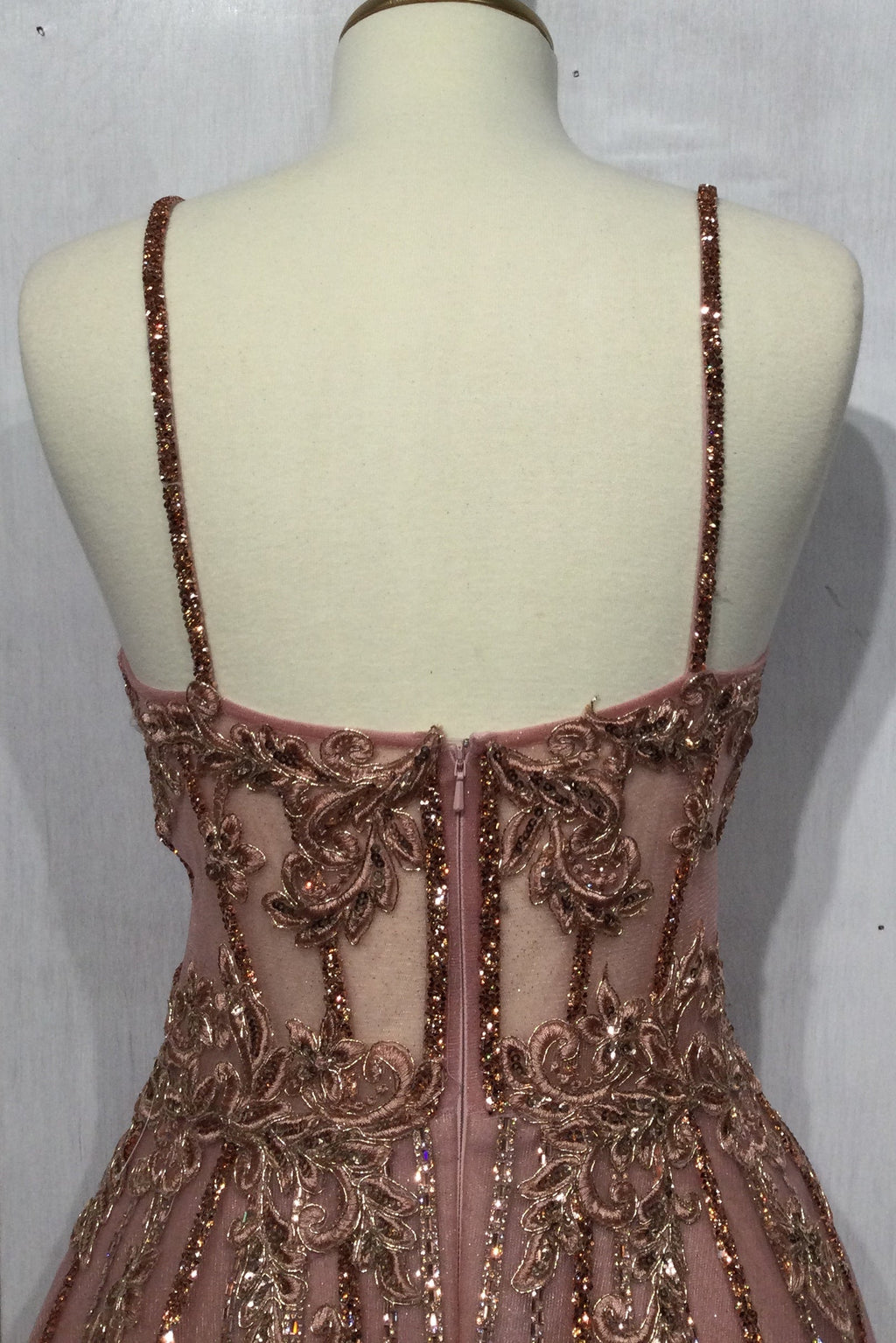 Long A-Line Beaded Gown CD994