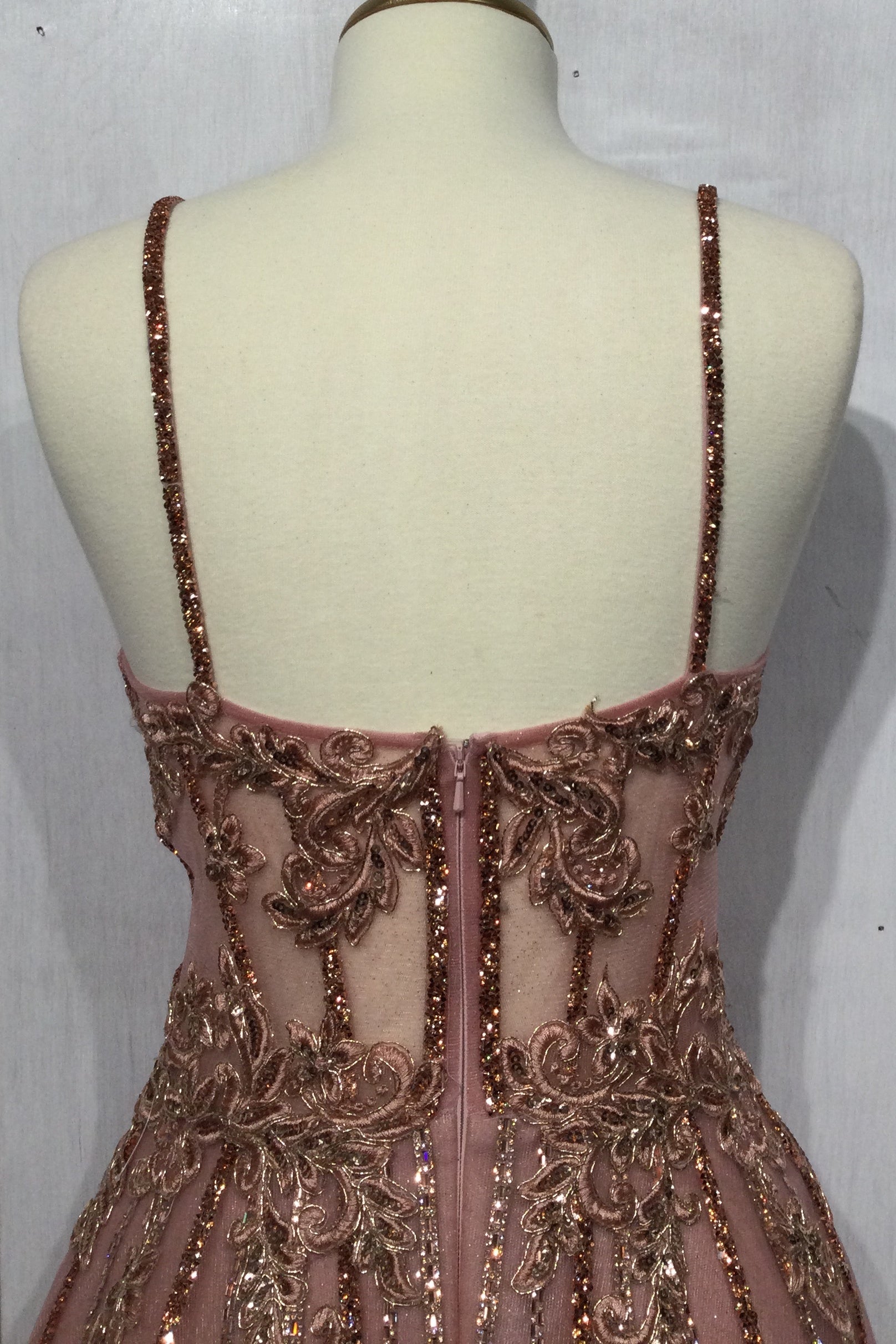 Long A-Line Beaded Gown CD994