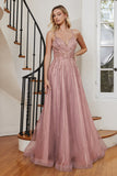 Long A-Line Beaded Gown CD994