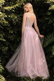 CDfloral-applique-long-a-line-dress-cds409