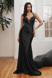 CDsatin-sheer-slit-gown-cds417