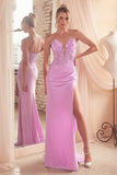 CDfloral-embellished-bodice-slit--gown-cds465