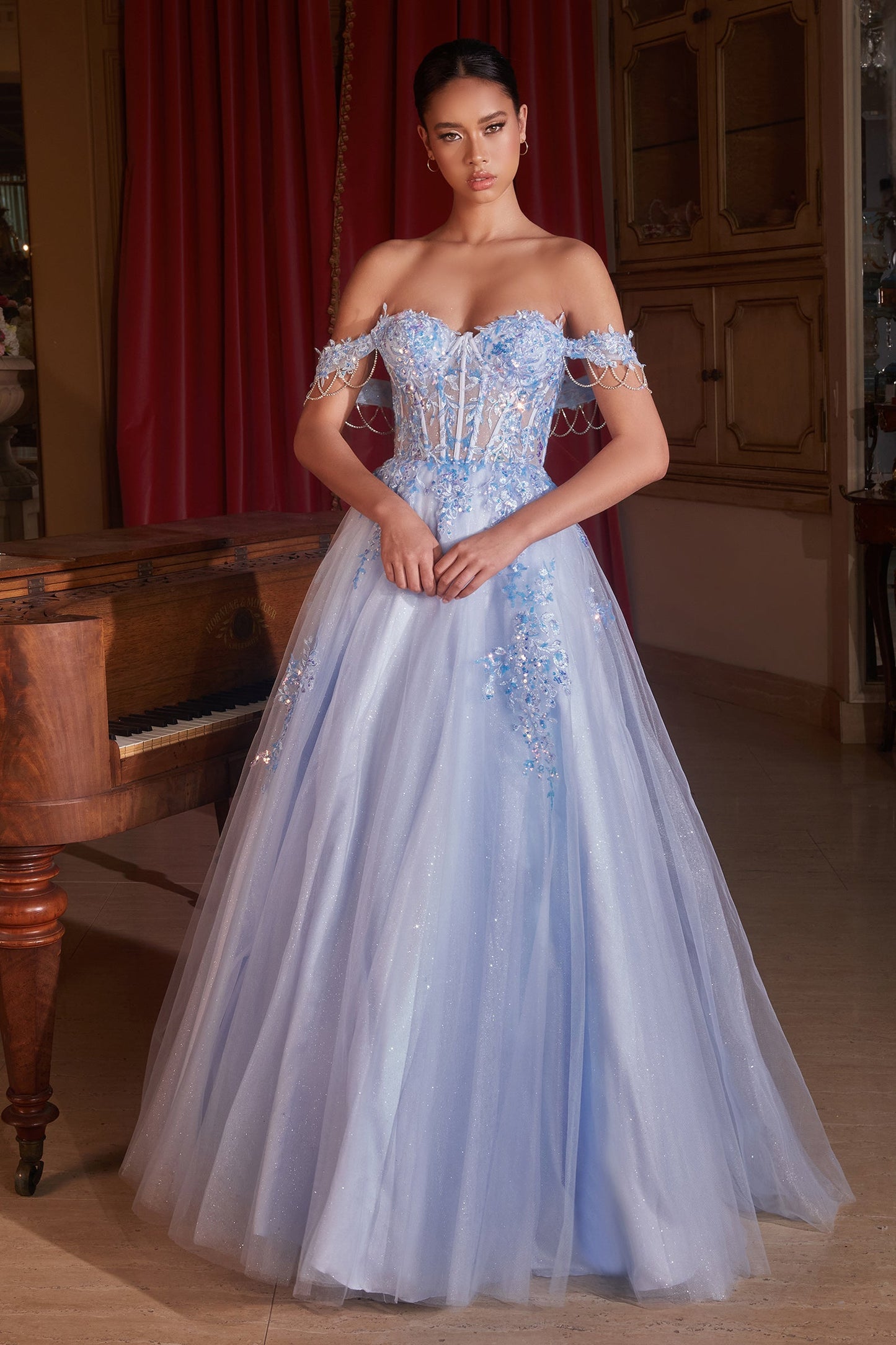 CDoff-shoulder-tulle-ball-gown-cds490