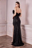 CDfeathered-bodice-long-sequin-gown-ch147