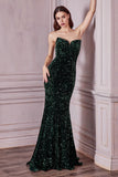CDfitted-strapless-elegant-sequin-gown-ch151