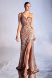 Sparkly All-Over One Shoulder Sequin Dress CH182