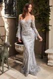CDclassic-beaded-long-sleeve-off-the-shoulder-mermaid-dress-cm319