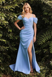 Long Sweetheart Neckline Off-Shoulder Prom Dress KV1057