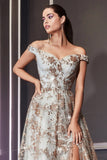 CDglitter-print-off-shoulder-sparkly-gown-cb069